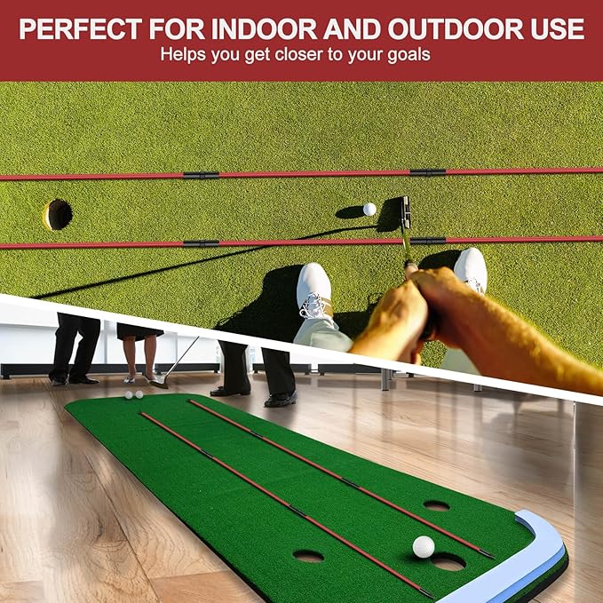 Golf Alignment Sticks 2 Pack,Golf Alignment Rods Upgraded 48" Collapsible Golf Practice Sticks Golf Training Aid for Aiming,Putting,Golf Training Sticks with Clear Tube Case