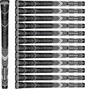 Geoleap Golf Grips Set of 13- Cord Rubber Compound Material, Hybrid Golf Club Grips, All Weather Performance.