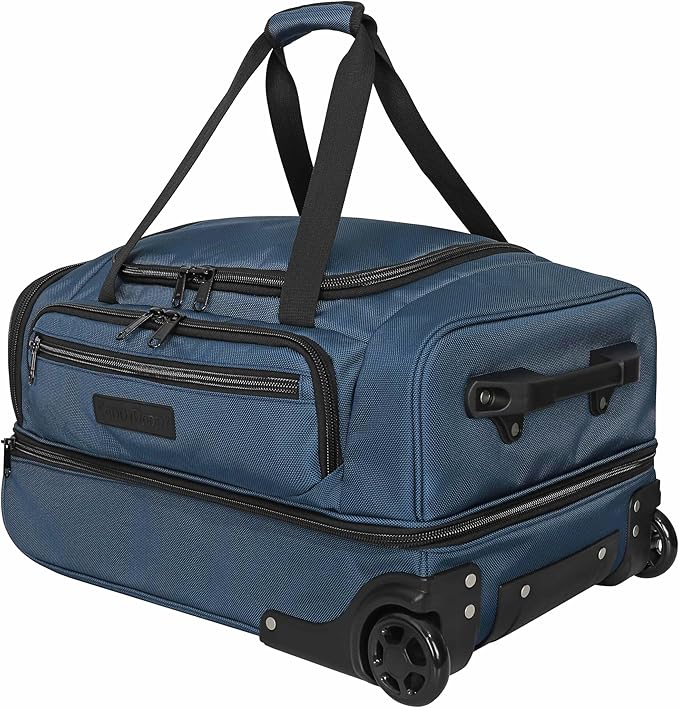 CaddyDaddy First Class Military Grade Ballistic Nylon Travel Cover with EVA Dense Foam Top Padding 2 Year Full Replacement Coverage Self Standing Base XL Wheels Case for Transporting Clubs on Airlines
