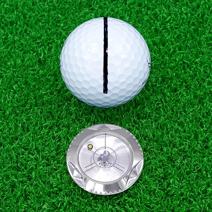 scorpy Golf Level Ball Marker with Metal Bead and Hat Clip, High Precision Putting Green Reading Aid Golf Accessories, Precision Alignment Tool for Perfect Putts