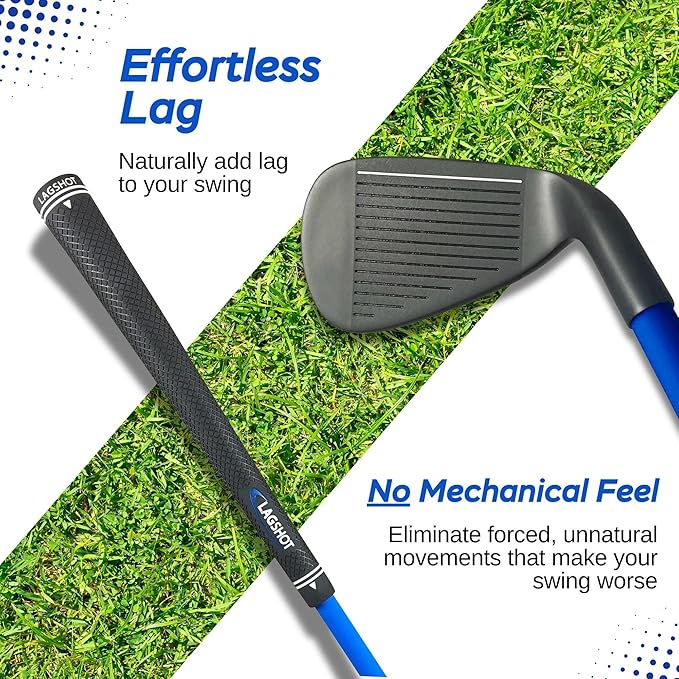 Lag Shot XL 7 Iron Swing Trainer for Taller Men – Longer, Flexible Shaft Designed for Height & Strength | Groove Tempo, Lag & Timing | Build a Whippy, Powerful Swing for Better Distance & Accuracy