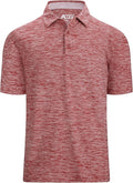 Alex Vando Mens Golf Shirt Moisture Wicking Quick-Dry Short Sleeve Casual Polo Shirts for Men