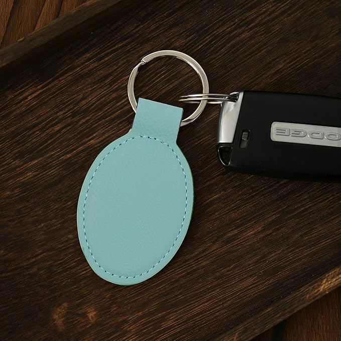 LaserGram Oval Keychain, Disc Golf, Personalized Engraving Included