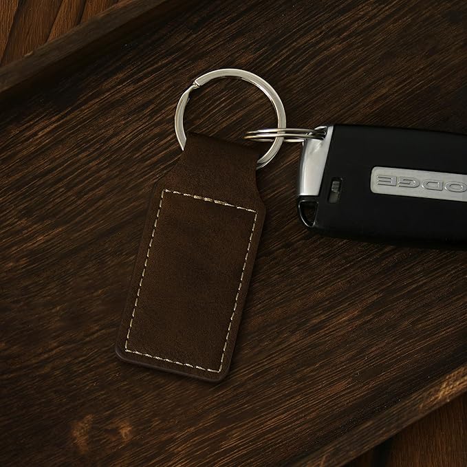 LaserGram Rectangle Keychain, Coat of Arms Germany, Personalized Engraving Included (Rustic with Gold)