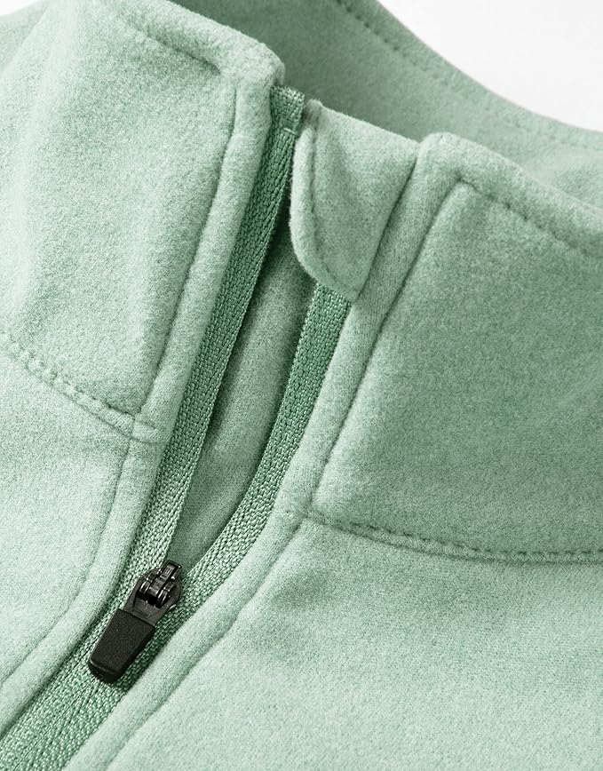 Willit Men's Fleece Pullover Winter Shirts Long Sleeve Quarter Zip Cold Weather Golf Hiking Casual Warm Shirts