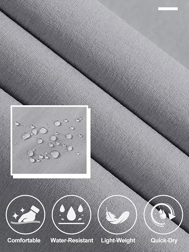 QPNGRP Men's Golf Pants 30"/32"/34" Inseam Lightweight Stretch Work Dress Pants
