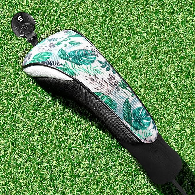 FINGER TEN Golf Club Head Covers Woods Hybrids 1/2/3/4 Pack, Headcovers Men Women 3 5 7 X with Interchangeable Number Tag, Fit All Wood Hybrid Clubs