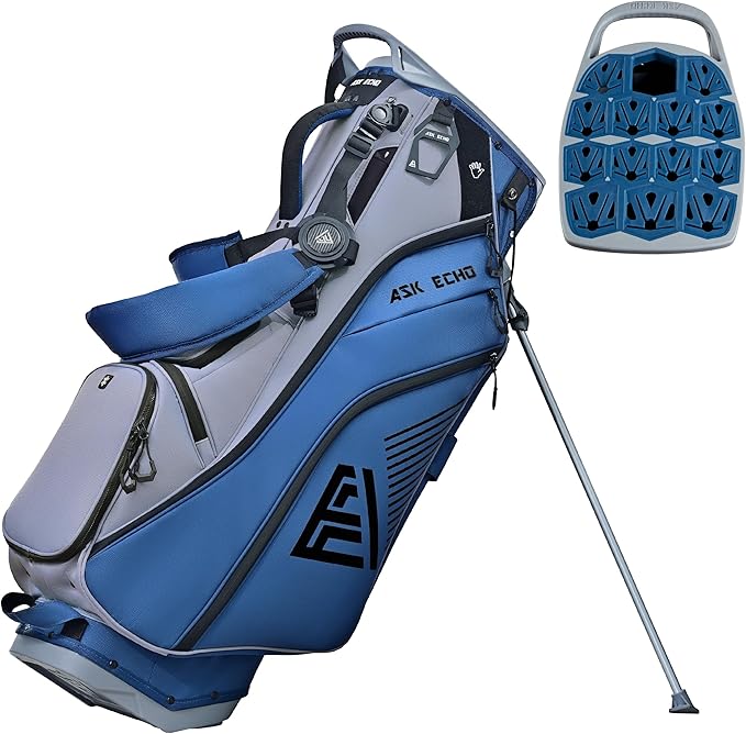 ASK ECHO ST-Lock Mecha 14 Way Dividers Quiet Hybrid Stand Bag for Men & Women