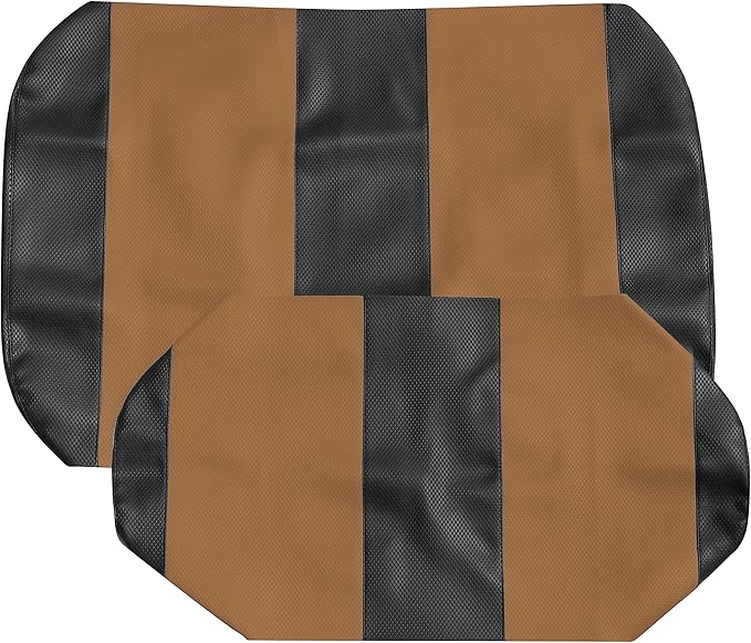 Club Car Post-2000 DS Golf Cart Front Replacement Seat Cover Set Made with Marine Grade Vinyl - Staple On Installation