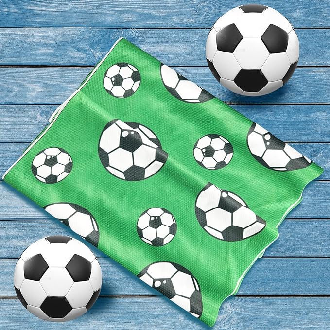 OPSO Soccer Cooling Towel Set, 40 x 12 inches, 12 Pack, Microfiber Sports Towels for Baseball, Soccer, Golf LCE Towel Microfiber Sports Towels for Player