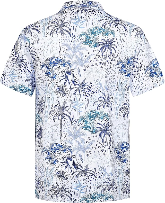 zeetoo Men's Polo Shirts Hawaiian Golf Polos Shirts Short Sleeve Performance Moisture Wicking Mens Golf Shirts