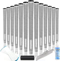 CHAMPKEY X-WEAVE Rubber Golf Grips 13 Pack with Full Repair Kits - Medium Lower Hand Golf Club Grips - Enhanced Grip and Traction Golf Grips for Men and Women