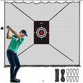 Golf Netting 7Ft,10Ft,15Ft,20Ft Golf Practice Net for Garage, Sport Practice Barrier Net, Heavy Duty Nylon Sport Netting Golf Hitting Net for Baseball, Hockey, Soccer, Tennis DIY Ball Net for Backyard