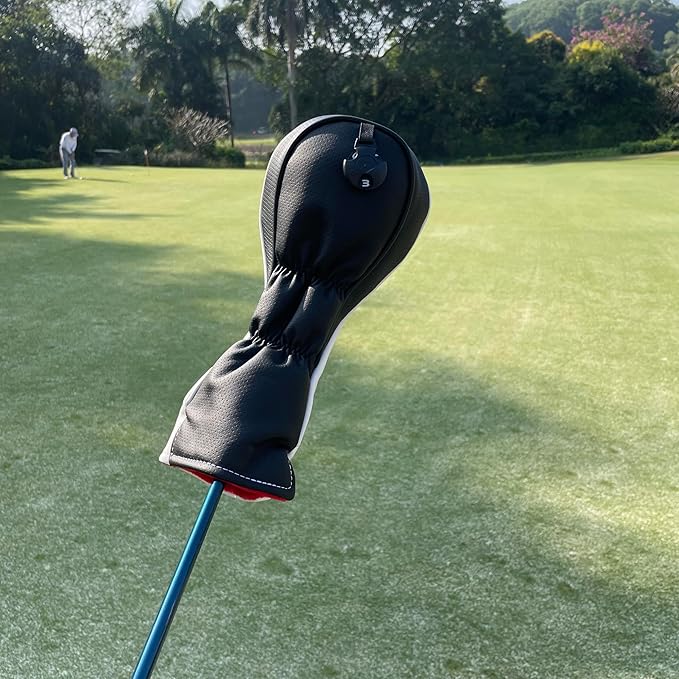 Golf Hack Show Hockey Goalie Mask Driver Fairway Woods Hybrid Rescue Blade Mallet Golf Putter Head Covers