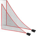 6-10ft 1/2PCS Nylon Shank Net Golf Accessory with 1 Sang Bag, Easy to Install Side Net for Golf Nets and Simulator Premium Sports Net Hitting Nets (Red/Black)