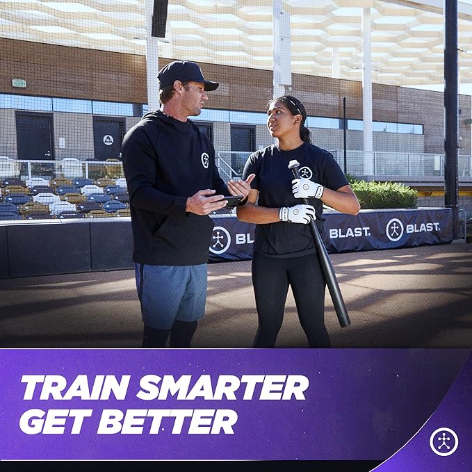 Blast Motion Softball Swing Analyzer - Improve Your Swing at Every Level - Batting Trainer - Real-time Feedback, Swing Metrics, Video Capture Highlights, Track Performance (GEN3 Sensor)
