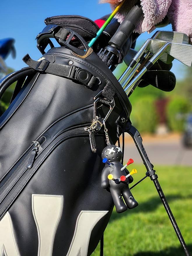 Ball Tee Holder | Novelty Keychain Accessory for Bag | Gifts for Men | Fits 3 1/4, 2 3/4, 1 1/2 Tees