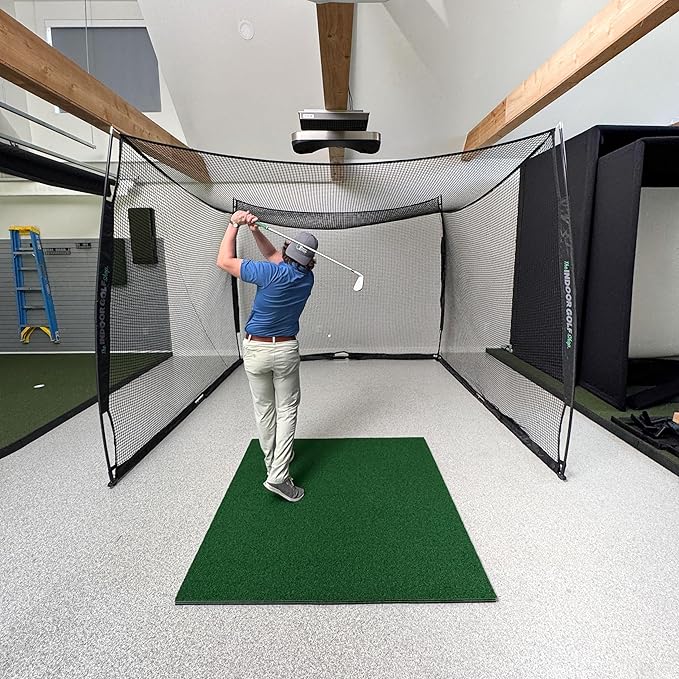 Hitting Net with Target Knotless Golf Net for Indoor and Outdoor Practice - Arrives Ready to Assemble and Use
