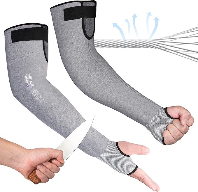 Ultra-Comfort Cut Resistant Sleeves for Thin Skin and Bruising, Cooling Protective Arm Sleeves for Gardening, Farming, Yard