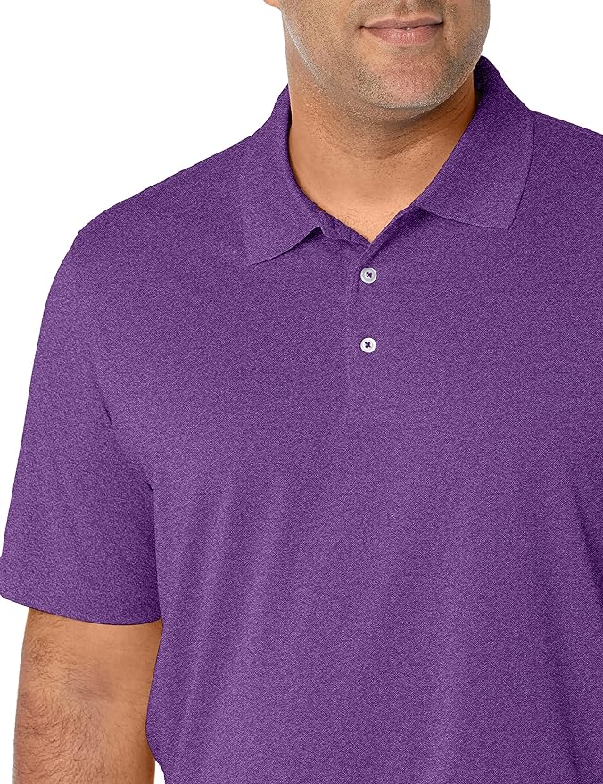 Amazon Essentials Mens Golf Polo Shirt, Moisture-Wicking Quick Dry, Short Sleeve
