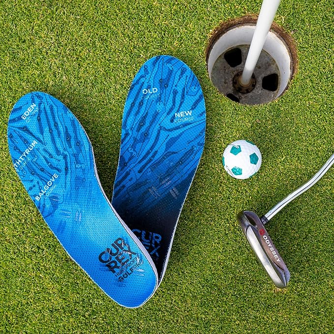 CURREX GolfPro Insoles for Golf Shoes – Arch Support Inserts to Improve Balance, Stability, Comfort & Performance, Help with Foot & Heel Pain Relief – for Men & Women – Low Arch, Large