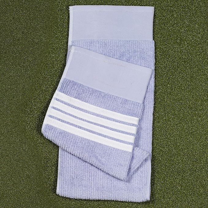 The Tour Towel | Large Golf Caddy Towel Terry Cloth, Absorbent 19" x 44", Center Cut, Perfect Hang Golf Cart Accessory and Golf Bag, Multiple Colors