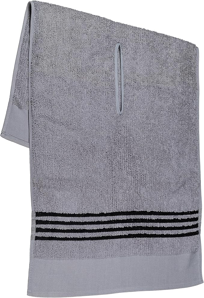 The Tour Towel | Large Golf Caddy Towel Terry Cloth, Absorbent 19" x 44", Center Cut, Perfect Hang Golf Cart Accessory and Golf Bag, Multiple Colors