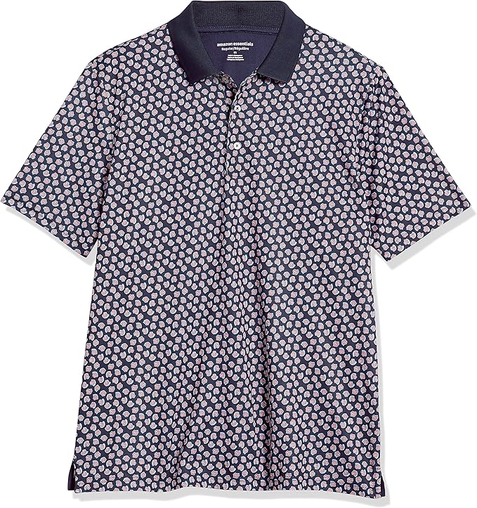 Amazon Essentials Mens Golf Polo Shirt, Moisture-Wicking Quick Dry, Short Sleeve