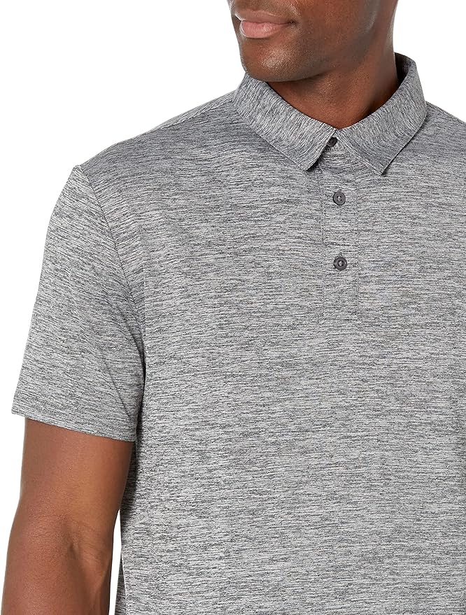 Amazon Essentials mens Slim-Fit Quick Dry Tech Stretch Lightweight Golf Polo Shirt