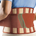 FEATOL Back Brace for Lower Back Pain, Breathable Back Support Belt for Women & Men with Lumbar Pad, Lumbar Support Belt for Heavy Lifting & Work, Scoliosis, Brown, 2XL (Circumference:38.6-51.2")