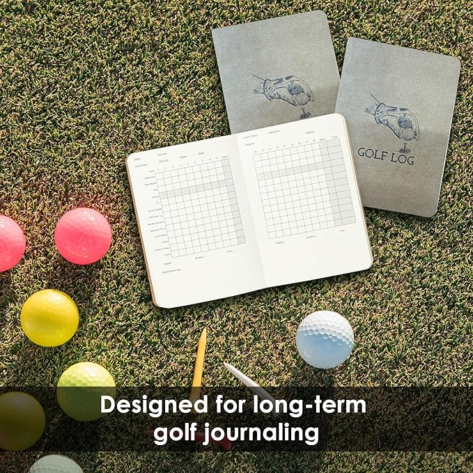 Northwind Personalized Golf Log Book – Handcrafted Full-Grain Leather Golf Score Notebook, Refillable Journal, Made in USA, Custom Engraved Gift for Men & Women Golfers