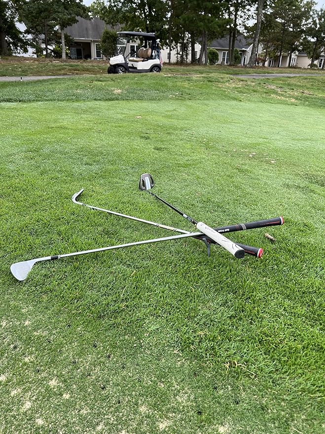 Golf Club Stand | Pocket Sized Lightweight Pocket Size Holder for on the Course | Made in USA | Top Accessory for Clubs Great for Golfing Gifts | 2 Pack