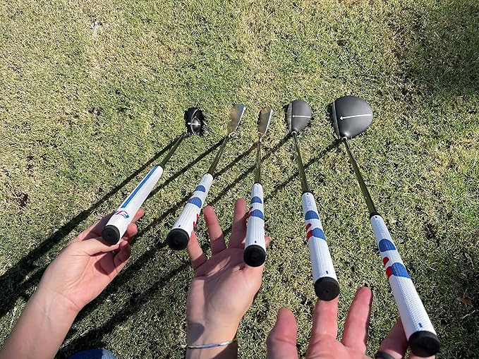 Fingerprints Junior Golf Club Set - Perfect for Junior Golfers - Left-Handed & Right-Handed Options - Complete Set in Multiple Sizes with Driver, Hybrid, 7i, PW, Putter & Stylish Stand Bag