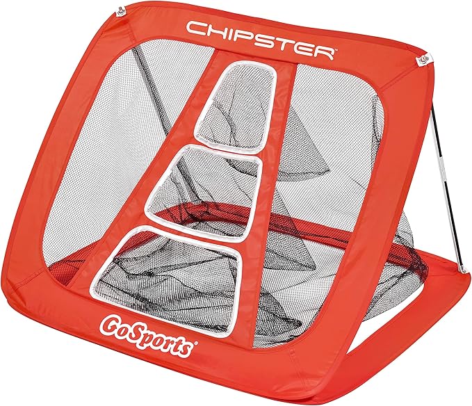 GoSports Chipster Pop-Up Golf Chipping Practice Net - Training Aid for Precision and Distance - Outdoor and Indoor Practice - Golf Gift