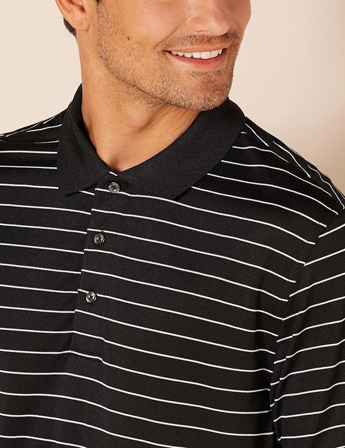 Amazon Essentials Mens Golf Polo Shirt, Moisture-Wicking Quick Dry, Short Sleeve