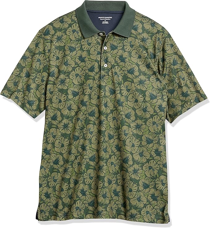 Amazon Essentials Mens Golf Polo Shirt, Moisture-Wicking Quick Dry, Short Sleeve